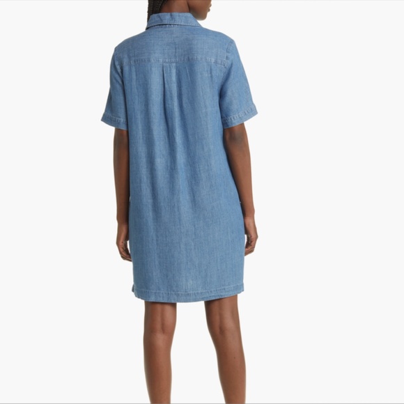 Faherty Hana Chambray Mini Shirtdress - Picture 2 of 6